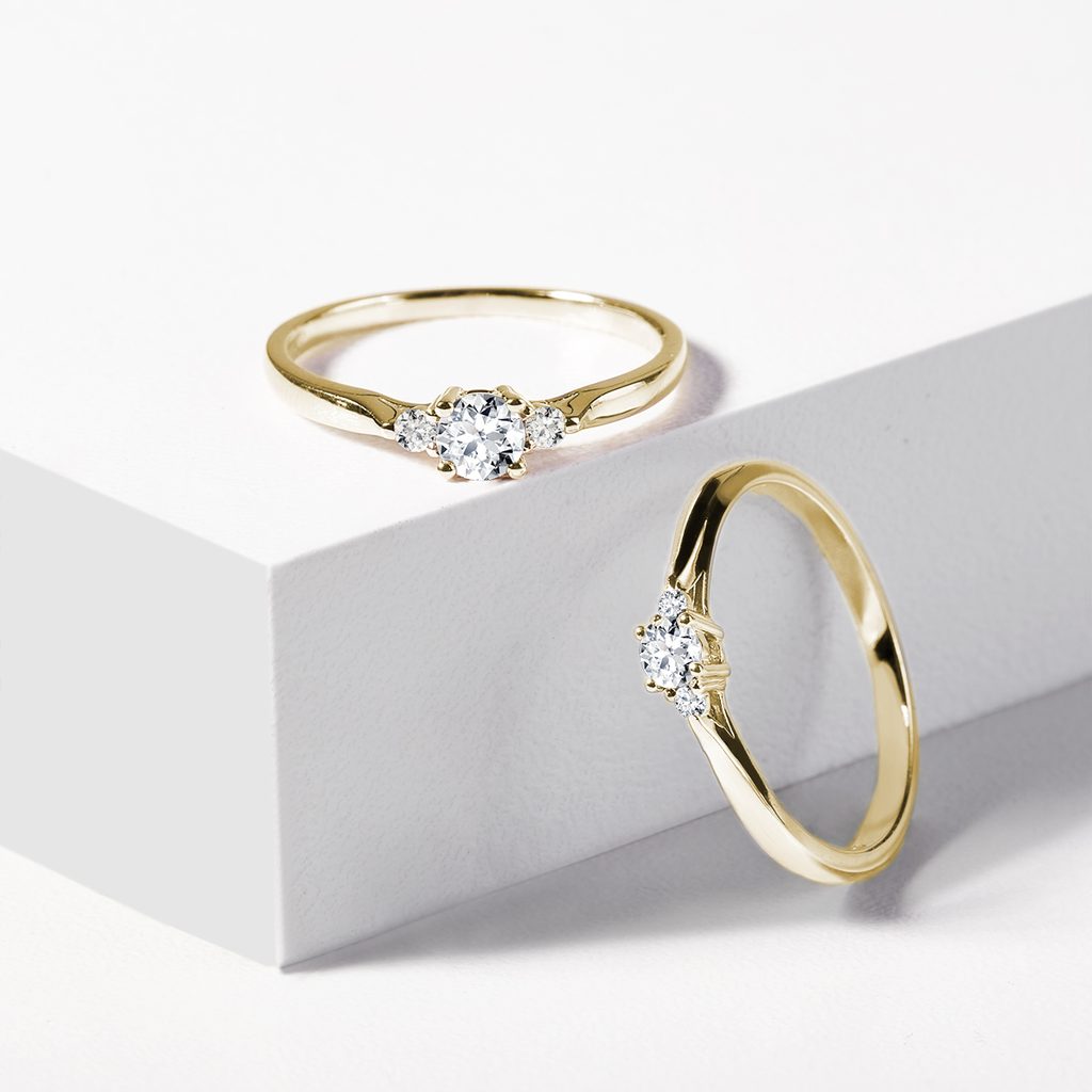 SPE Gold -Flower Design Simple Gold Ring - for Men's