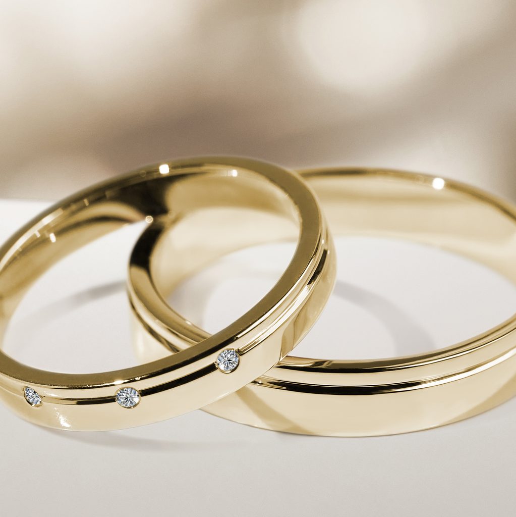 Buy The Olive Connection Couple Rings Online from Vaibhav Jewellers