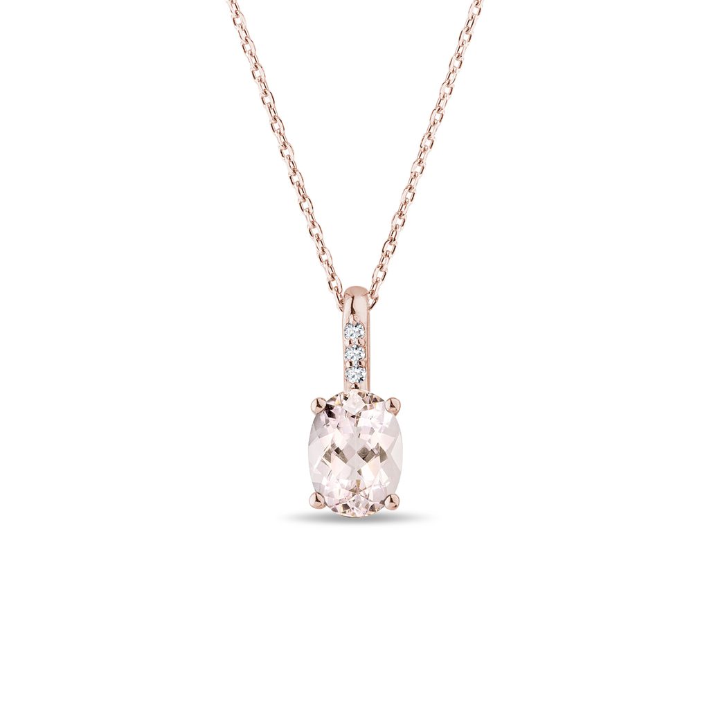 Heart Cut Morganite Necklace 14K Rose Gold Peach Pink Pendant | Rare Earth  Jewelry