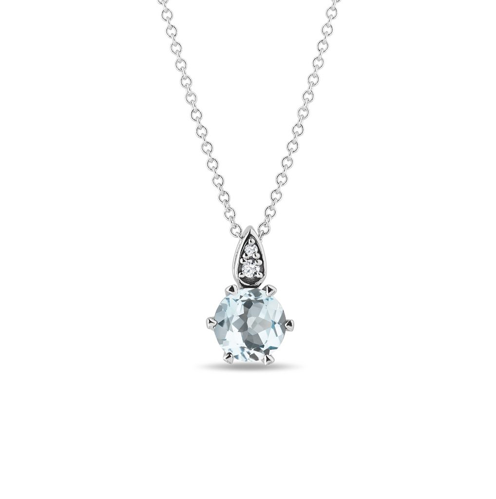 Beautiful Aquamarine and Diamond Pendant | J. Lewis Jewelry | Custom and  Handcrafted Jewelry Designs in Bellevue, Washington