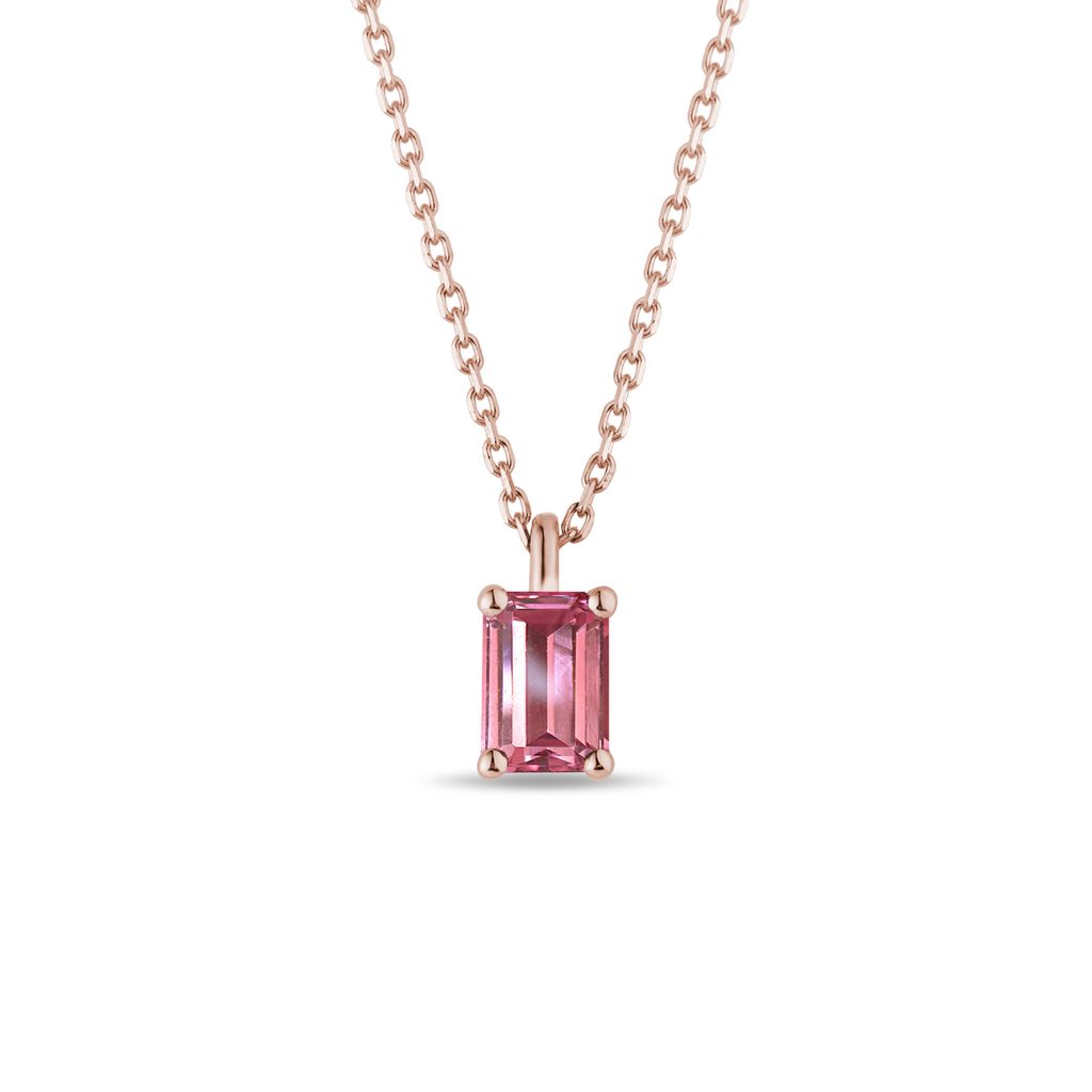 KLENOTA Tourmaline and Diamond Necklace