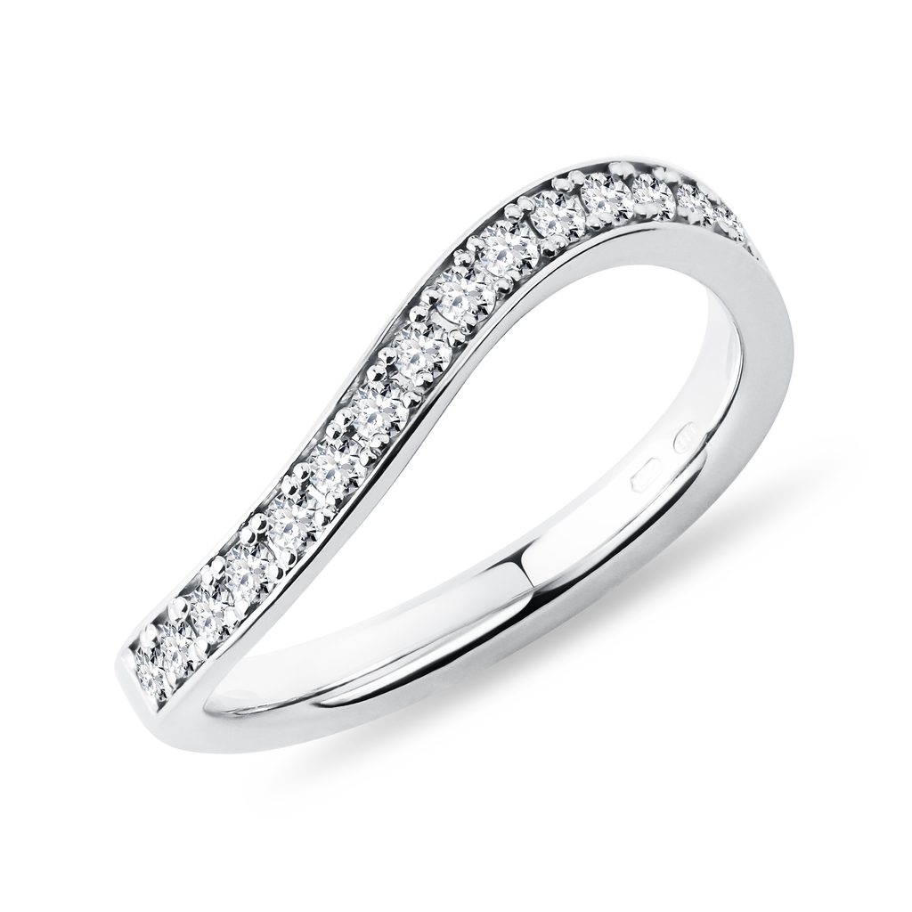 Half Carat Diamond Ring in White Gold KLENOTA