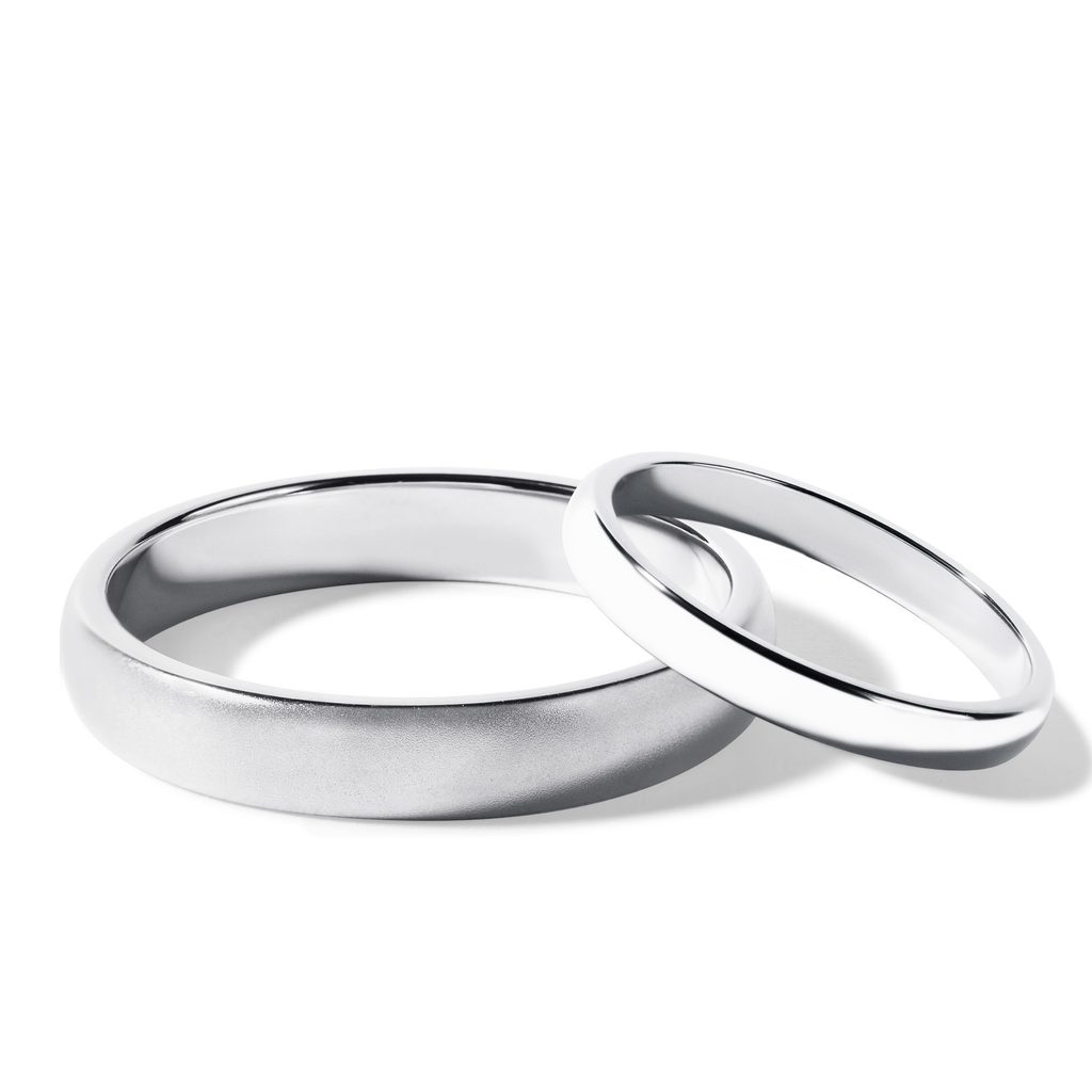 His and hers wedding rings white gold deals
