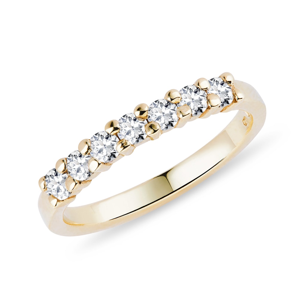 Size - 7 - 14k Yellow Gold Diamond Ladies Womens Bridal Engagement Rin 卸売