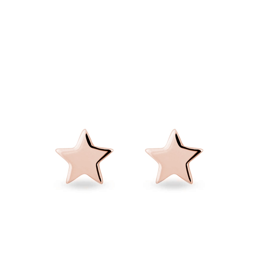 Daiky Rose Gold Plated Pearl Unique Irregular Star Shaped Earring 