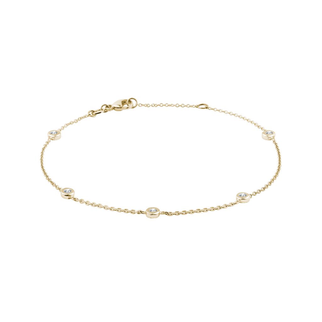 Bracelet en or blanc avec diamant Mandie 0,030 ct | Heratis.fr