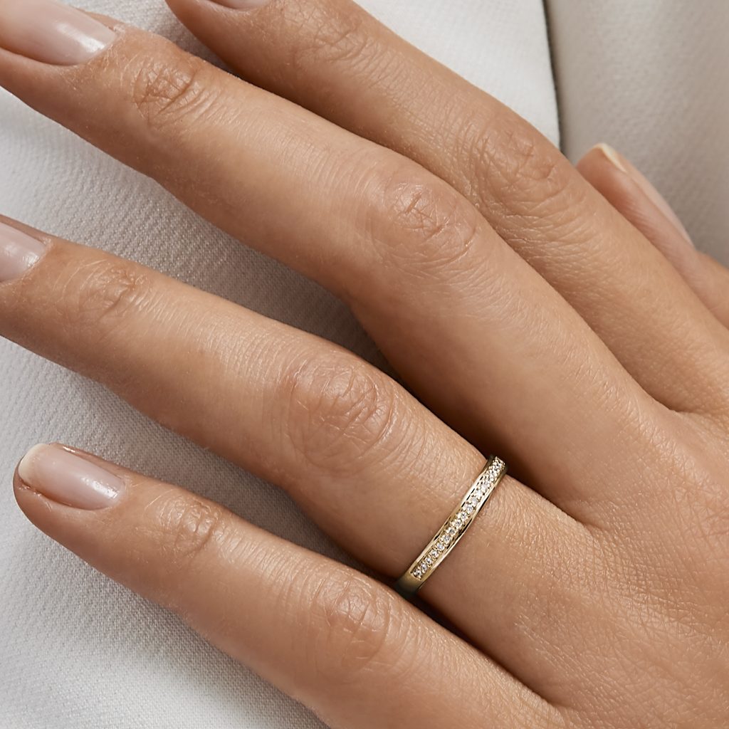 New Luxury Wedding Rings Simple Design Couple Alliance Ring - Temu