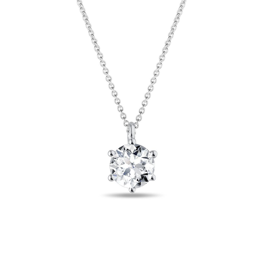 Dancing Diamond White Gold Necklace