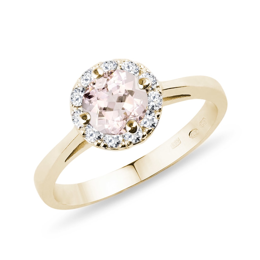 bague or jaune morganite bague or jaune morganite