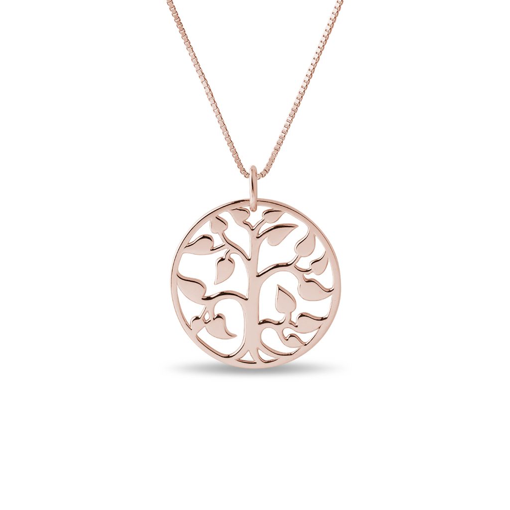 Zlatý náhrdelník v tvare stromu | KLENOTA