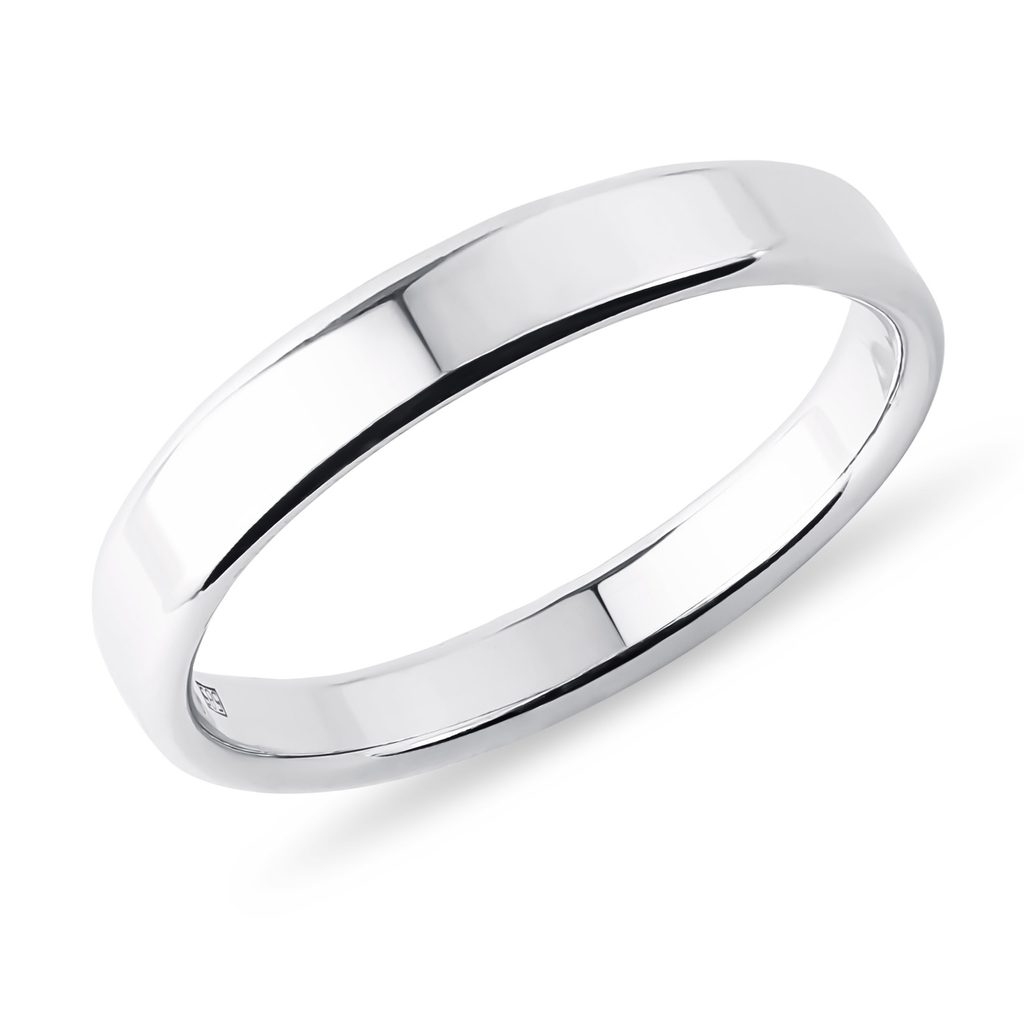 14k white gold wedding ring | KLENOTA