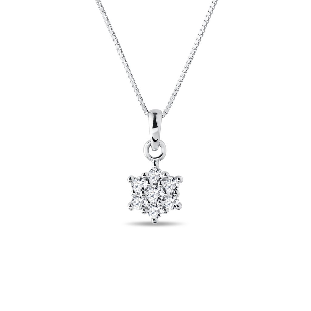 The Elizabeth Round Diamond Cluster Necklace - Sarah O.