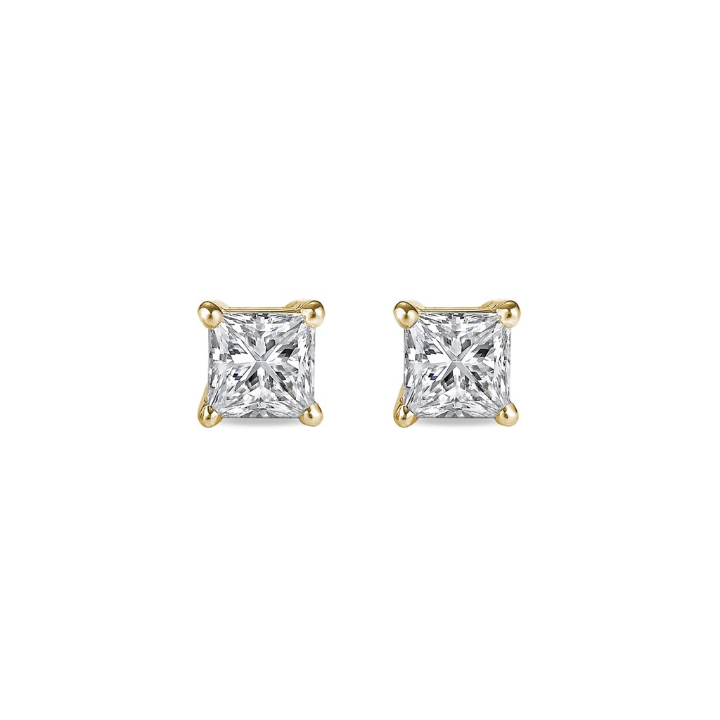 Exclusive Diamond Stud Earrings (Marquise & Princess Cut)