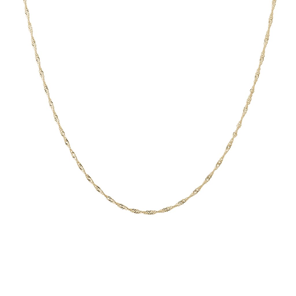 Long 45 cm chain in 14k yellow gold | KLENOTA