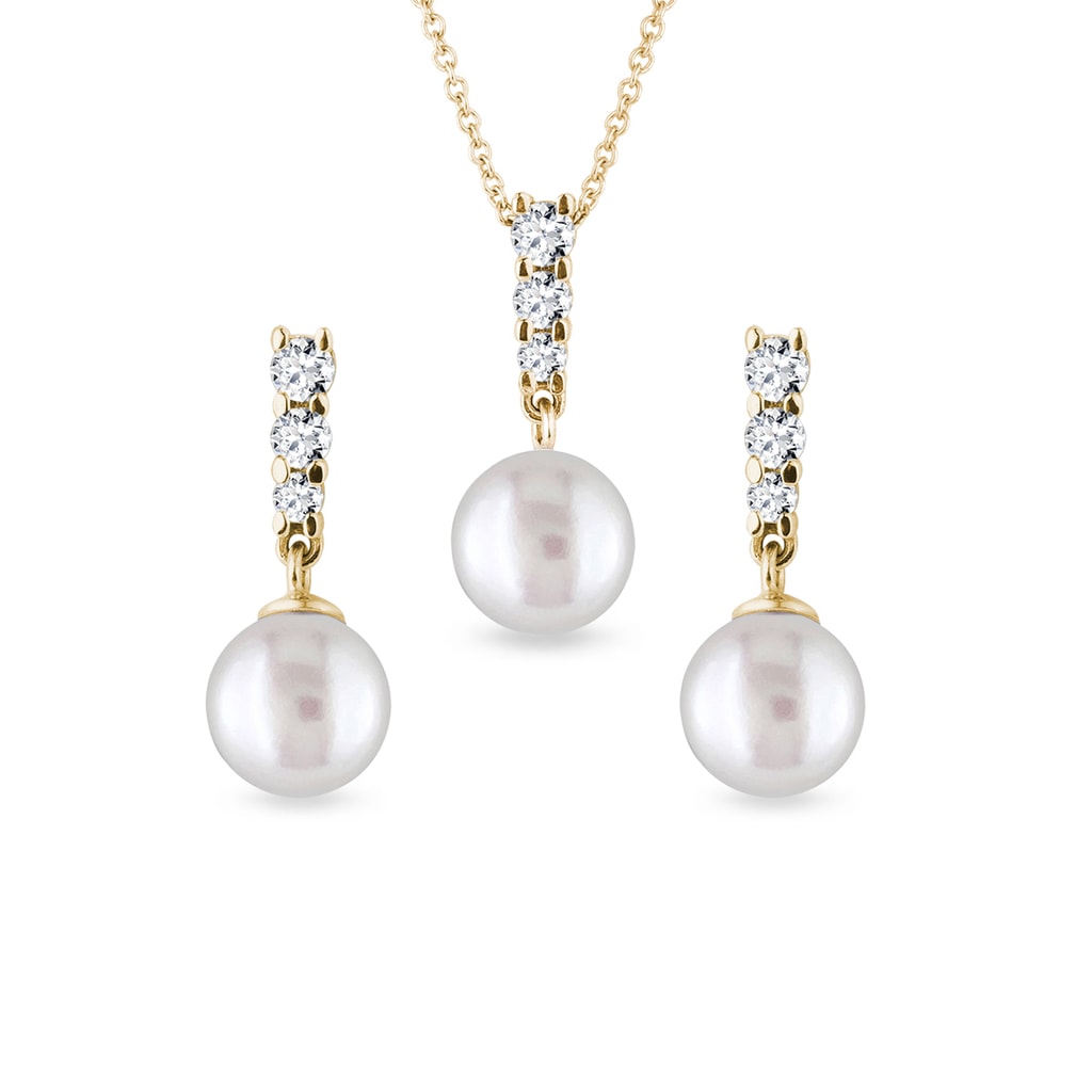 Ariel Wedding Jewellery Set, Silver Crystal Pearl Drop Earrings with P -  Jules Bridal USA