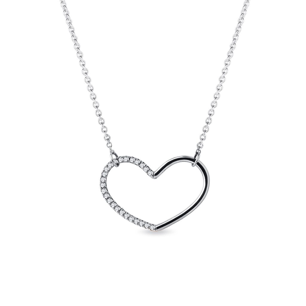 Diamond Key Pendant, Heart Key Love Necklace, 14K Yellow Gold 0.25 Carat Pave Handmade