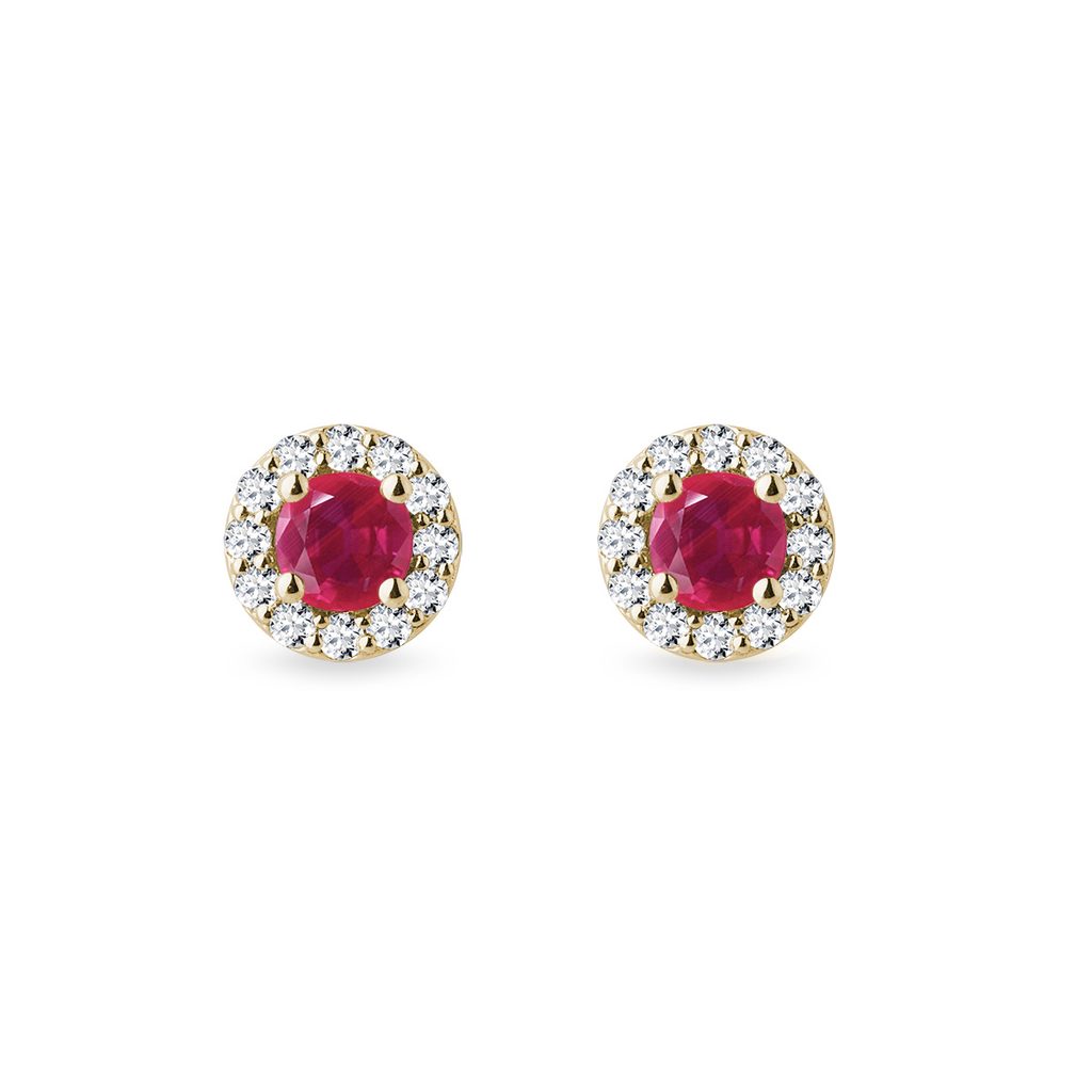 Ohrringe aus Rubingold mit Diamanten | KLENOTA