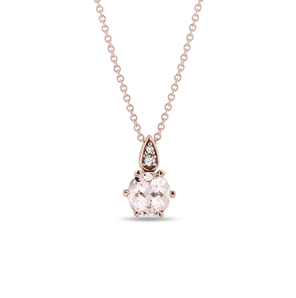 Amazon.com: KOKAV 14K Rose Gold Genuine Morganite 5/8 Ct Heart Shape Pendant  Necklace : Clothing, Shoes & Jewelry