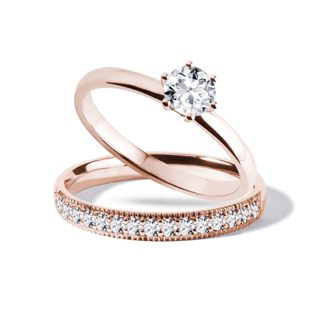 0.30cts. Solitaire Diamond Halo Shank 18K Rose Gold Ring JL AU 1193R