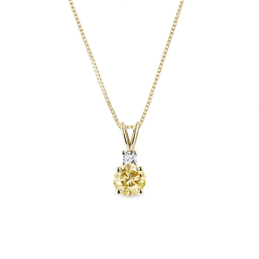 14K Rose Gold Floating Diamond Necklace