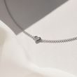 NÁRAMOK SRDIEČKO Z BIELEHO ZLATA S BRILIANTMI - NÁRAMKY S DIAMANTMI - NÁRAMKY