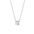 GLITTERING DIAMOND NECKLACE IN ROSE GOLD - DIAMOND NECKLACES - NECKLACES