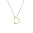 HEART SHAPE GOLD PENDANT - YELLOW GOLD NECKLACES - NECKLACES