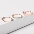 KLEINER FINGER RING MIT DIAMANTEN IN ROSEGOLD - RINGE DIAMANT - RINGE