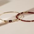 GARNET BRACELET IN YELLOW GOLD - MINERAL BRACELETS - BRACELETS