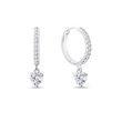 BAGUES EN DIAMANT AVEC UN CŒUR EN OR BLANC - BOUCLES D'OREILLES EN DIAMANT - BOUCLES D'OREILLES