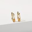 GOLDZITRINOHRRINGE MIT DIAMANTEN - OHRRINGE CITRIN - OHRRINGE