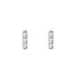 WHITE GOLD DIAMOND BAR EARRINGS - DIAMOND EARRINGS - EARRINGS