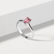 RING MIT ROSA TURMALIN UND SMARAGD IN WEISSGOLD - RINGE TURMALIN - RINGE