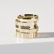 MEN'S TEXTURED RING IN YELLOW GOLD - RINGS FOR HIM - WEDDING RINGS