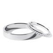 WHITE GOLD WEDDING RING SET WITH A HALF ETERNITY DIAMOND RING - WHITE GOLD WEDDING SETS - WEDDING RINGS