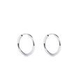 MINIMALIST WHITE GOLD EARRINGS 17 MM - WHITE GOLD EARRINGS{% if category.pathNames[0] != product.category.name %} - {% endif %}
