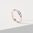 ROSE GOLD ENGAGEMENT RING WITH DIAMOND - DIAMOND ENGAGEMENT RINGS - ENGAGEMENT RINGS