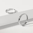 SCHLICHTER EHERING MIT DETAILS AUS 14KT WEISSGOLD - TRAURINGE FÜR DAMEN - TRAURINGE