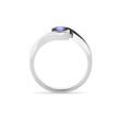 SAPPHIRE ENGAGEMENT RING IN WHITE GOLD - SAPPHIRE ENGAGEMENT RINGS - ENGAGEMENT RINGS