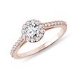 DIAMANT HALBRING AUS ROSÉGOLD - VERLOBUNGSRINGE DIAMANTEN - VERLOBUNGSRINGE