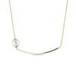 PEARL NECKLACE IN 14K YELLOW GOLD - PEARL PENDANTS - PEARL JEWELLERY
