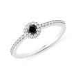 BAGUE DE FIANÇAILLES EN OR AVEC DIAMANT NOIR - BAGUES DE FIANÇAILLES AVEC DIAMANTS DE COULEUR - BAGUES DE FIANÇAILLES