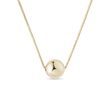 MINIMALIST ORB PENDANT IN YELLOW GOLD - YELLOW GOLD NECKLACES - NECKLACES