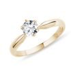 Classic Engagement Ring in Yellow Gold with Brilliant
