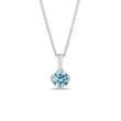 HALSKETTE MIT 1 CT BLAUEM DIAMANTEN IN WEISSGOLD - KETTEN MIT DIAMANTEN - KETTEN