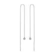 BOUCLES D'OREILLES PENDANTES EN OR BLANC ET DIAMANTS - BOUCLES D'OREILLES EN DIAMANT - BOUCLES D'OREILLES