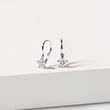 BOUCLES D'OREILLES POUR ENFANTS EN FORME D'ÉTOILE EN OR BLANC AVEC DIAMANTS - BOUCLES D'OREILLES POUR ENFANTS - BOUCLES D'OREILLES