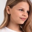 BOUCLES D'OREILLES PAPILLONS EN OR BLANC AVEC DIAMANTS - BOUCLES D'OREILLES POUR ENFANTS - BOUCLES D'OREILLES