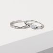 ENGAGEMENT AND WEDDING RING SET IN WHITE GOLD - ENGAGEMENT AND WEDDING MATCHING SETS - ENGAGEMENT RINGS
