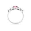 WHITE GOLD PINK DIAMOND ENGAGEMENT RING - RINGS WITH LAB-GROWN DIAMONDS - ENGAGEMENT RINGS